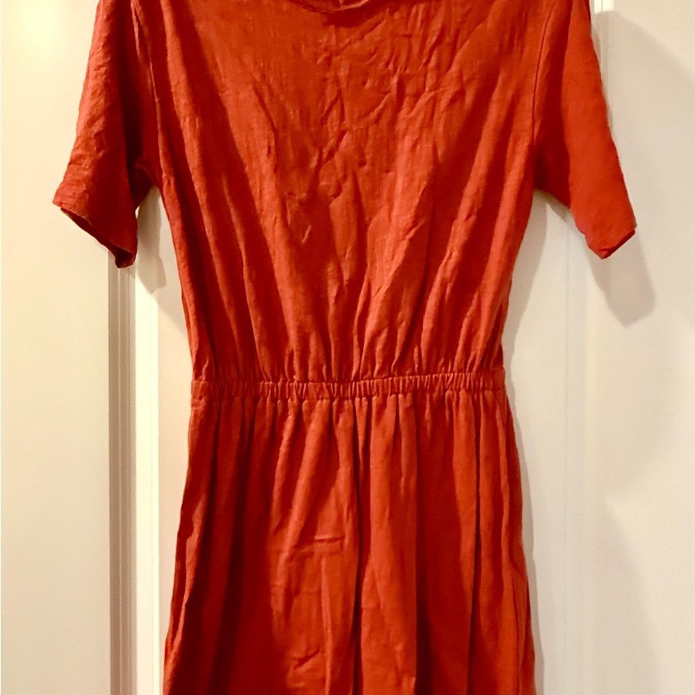 Old Navy Women's Dress in Rust Orange
